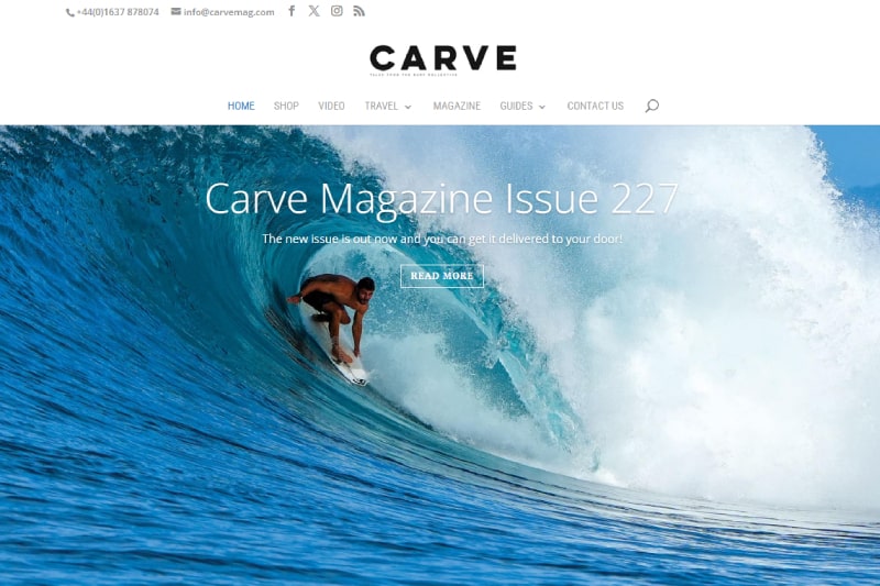 surfing websites