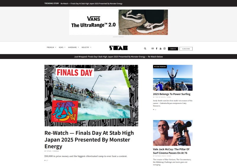 surfing websites
