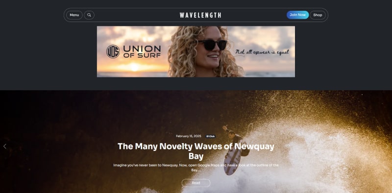 surfing websites